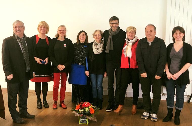 Personnes présents à la remise de médailles